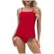 thumbnail image 1 of MKLEKYY Trajes De Baños Women High Waisted Bikini Sexy Push Up Two Piece Swimsuits Vintage Swimsuit Two Piece Retro Ruched Low Waist Solid Bikini Set, 1 of 6