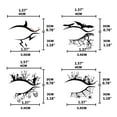 thumbnail image 3 of 4 Pairs Halloween Eyeliner Stickers Set Interesting Decals Props Exquisite Adults Temporary Makeup Horror Decal Eye Sticker Dressing Ornament, 3 of 8