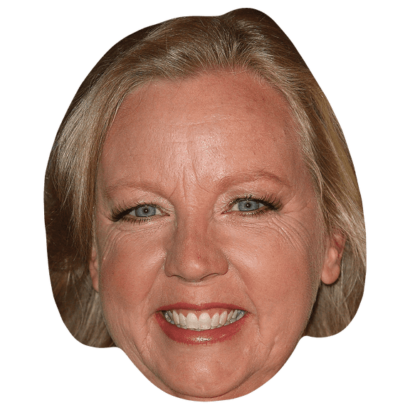 Deborah Meaden (Blonde) Celebrity Mask, Flat Card Face, Fancy Dress Mask