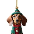 thumbnail image 2 of DQrwqpou Adorno Navideño para Perro Dibujos Animados Acrílico para Perro Suministros para Fiesta en Casa (12), 2 of 5