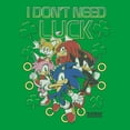 thumbnail image 2 of Juniors Sonic the Hedgehog I Don't Need Luck Team T Shirt, 2 of 5