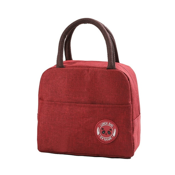 Botella de leche portátil para comida de bebé de 6L, bolsas de aislamiento de almacenamiento en frío/calor, caja de comida impermeable, bolsa Almacenamiento y organización del hogar Vino rojo Cateissary HA6448-03B