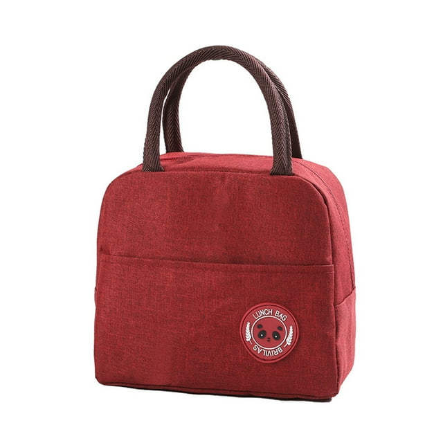 Botella de leche portátil para comida de bebé de 6L, bolsas de aislamiento de almacenamiento en frío/calor, caja de comida impermeable, bolsa Almacenamiento y organización del hogar Vino rojo Injueey HA6448-03B