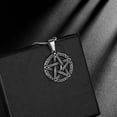 thumbnail image 4 of Jewmon Pentagram Necklace for Men Women Celtic Knot Crecent Moon Pendant Wiccan Jewelry Couples Gift, 4 of 7