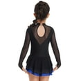 thumbnail image 2 of iEFiEL Kids Girls Long Sleeve Glitters Mesh Tutu Figure Ice Skating Dance Dress Royal Blue 16, 2 of 7