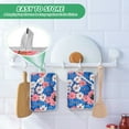 thumbnail image 4 of Yayeee Pot Holders Kitchen Heat Resistant with Pocket 7"x9.8" Cotton Oven Cooking Hot Pads, Pink Flowers Pattern, 4 of 7