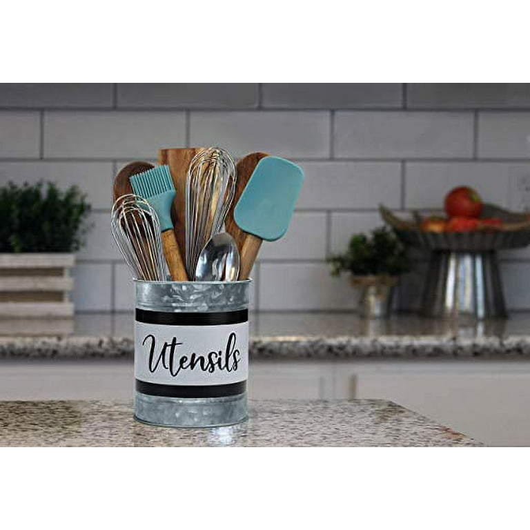 Extra large Mason jar utensil holder set/Farmhouse kitchen