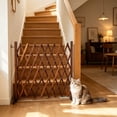 thumbnail image 5 of Cififendec Adjustable Mesh Pet Safety Gate, 47.24"×13.78", Expandable Dog and Cat Barrier for Doorways, No Drilling Installation(Brown), 5 of 5