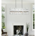 thumbnail image 3 of Serephina 36 inch crystal rectangle chandelier light in chrome, 3 of 9
