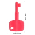 thumbnail image 2 of DECORNIJIA 20 Pcs Touches de Réinitialisation en Plastique Rouge Bouton d'Urgence Forme Rectangulaire pour Systèmes de Sécurité, 2 of 5