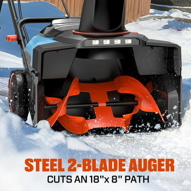 SENIX 40V 18-inch Cordless Snow Blower with 2 x 5.0Ah Batteries