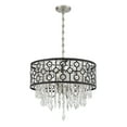 thumbnail image 3 of Rory 4-Light Pendant in Matte Black with Satin Nickel, 3 of 4