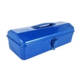 thumbnail image 4 of yotijay Iron Tools Box Empty Tool Box Lockable Easy Access with Handle Multipurpose Lock Blue, 4 of 9