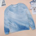 thumbnail image 6 of Colorful Marble Pattern Womens Casual Crewneck Sweatshirt Long Sleeve Tops Cute Pullover Loose Fit, 6 of 7