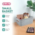 thumbnail image 3 of Sterilite 10 x 8 x 4.25 Inch Woven Rectangular Short Basket (24 Pack), 3 of 11