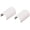White, variant on Wiremold Cable Cover C19 - Plastic Coupling, White - 9/16 In. W x 7/16 In. D