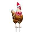 thumbnail image 1 of Navidad: Gallina, Erizo Y Conejo Adorables. Tarjeta Acrílica Con Impresión Plana En 2D. Estaca Para Insertar En El Suelo. Decoración Navideña Colorida Para Jardín. Adecuada Para El Jardín En Navidad, 1 of 3