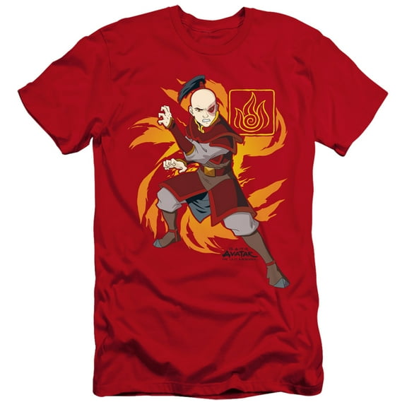 Avatar The Last Airbender Zuko Flame Burst Unisex Adult Canvas Brand T Shirt