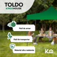 thumbnail image 2 of Toldo Carpa Impermeable Plegable De Acero 3x3m Kingsman verde oscuro 1, 2 of 8