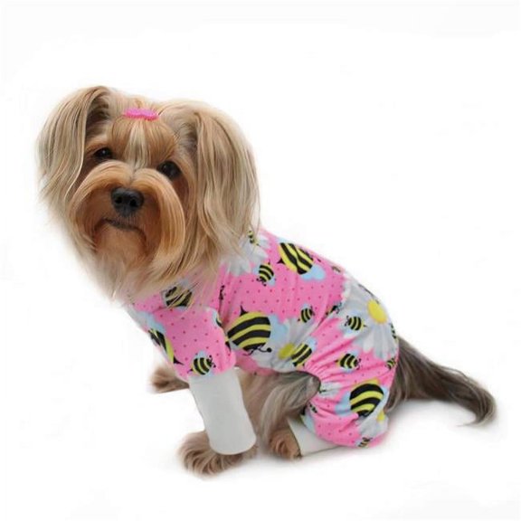 Ultra Soft Plush Minky Bumblebee & Flower Pajamas - Small