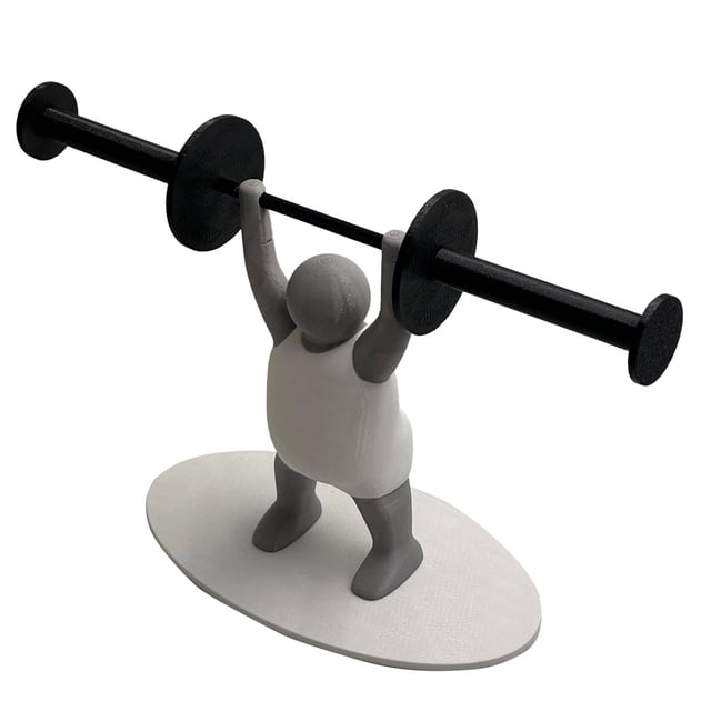 Funny Weightlifting Figure Desk Organizer Stand Compact Desktop Storage Holder for Jewelry Watches Small Items Home Decor