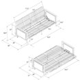 thumbnail image 4 of Henley Metal Arm Futon Frame, 4 of 8