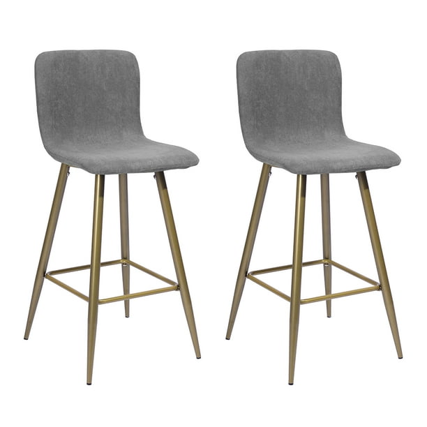Back Counter Stools Gold Legs, Leather Counter Stools With Backs