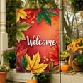 thumbnail image 6 of HYLLai Welcome Autumn Garden Flag - Double Sided Thanksgiving Decor with Pumpkin and Maple Leaf, for Yard, Porch, and Seasonal Display (D), 6 of 7