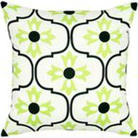 Rizzy home T05646 18" x 18" black cotton canvas decorative filled pillow
