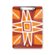 thumbnail image 1 of Portapapeles A4 Sol naranja México totems antigua civilización Unbranded, 1 of 4