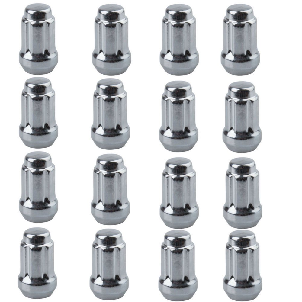 Tusk Tapered Spline Drive Lug Nut 12mm x 1.50mm Thread Pitch Chrome (16