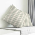 thumbnail image 3 of Light Green Lines Pillow Covers 16x16 Inch Decorative Throw Pillow Cover, Retro Minimalist Stripes Pattern Sofa Pillowcases Accent Cushion Case Home Decor Bedroom Living Room, 3 of 6