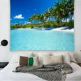 thumbnail image 6 of Yisure Ocean Extra Huge Tapestry 120Wx90L inch Wall Hanging Tropic Beach Outdoor Wall Decor Blue, 6 of 6