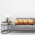 thumbnail image 3 of Ambesonne Orange Throw Pillow Cover 4 Pack, Retro Historical, 20", Orange, 3 of 5