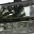 thumbnail image 3 of AKKON - For Chevy Silverado Smoked Headlights Lamps Replacement + Red Smoke Tail Lights Brake Lamps Combo, 3 of 7