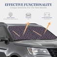 thumbnail image 7 of Picia Bat Purple 2 Piece Car Windshield Sun Shade Foldable | Foldable Sun Shield for Front Window Blocks UV Rays and Keeps Your Vehicle Cool-Medium, 7 of 7