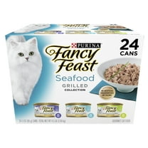 Purina Fancy Feast Grilled Kitten Food, Wet Cat Food, Seafood, 3 oz Cans (24 Pack)