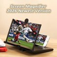 thumbnail image 3 of 2026 Upgrade Ultra-HD Mobile Phone Magnifier 10/12/14/16/18 Inch, Foldable Mobile Phone Screen Projector Amplifier, Portable Lightweight Stand for Movie & Video Watching (Red, 12 in), 3 of 7