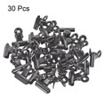 thumbnail image 3 of Uxcell Metal Hinge Clip Clamp 24x22x16mm Small Binder Clips 30 Pack  Black, 3 of 5