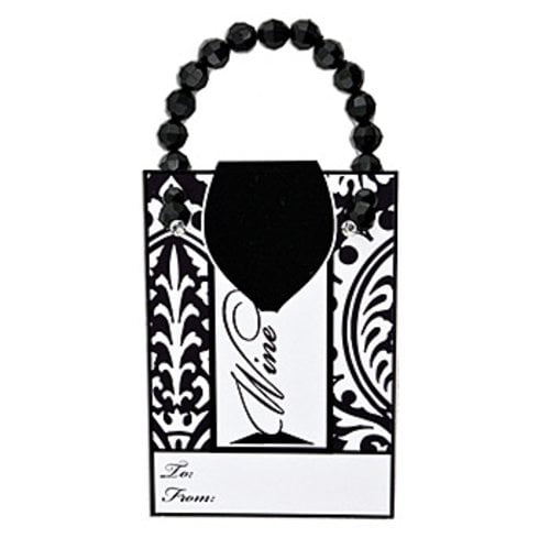 Black White.2 Per Order Fun Wine Bottle Gift Tags In Stock Soon I Gift You New Pre-Order Now!