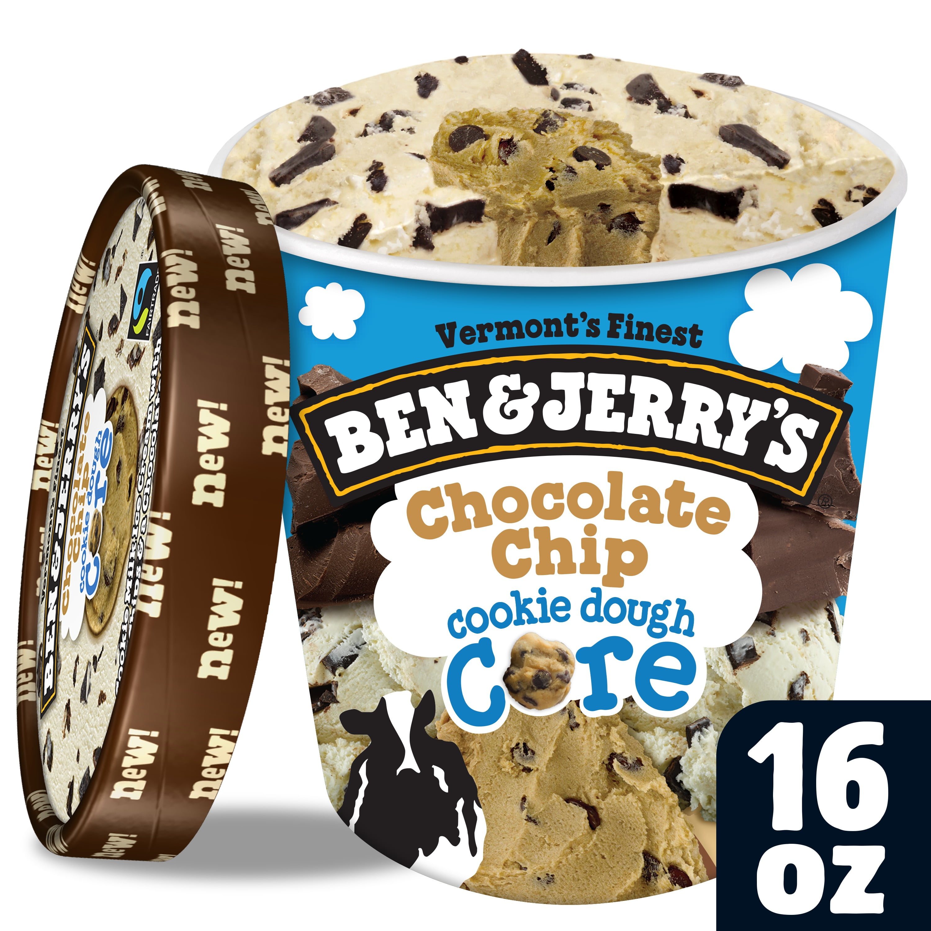 Ben & Jerry's Ice Cream Chocolate Chip Cookie Dough Core 16 oz