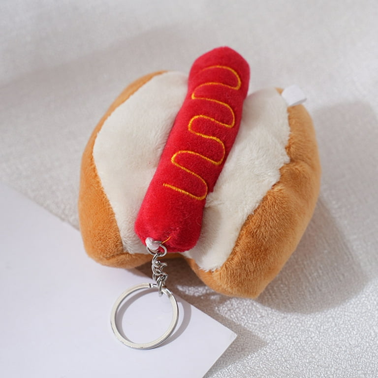 hot dog keychain doll ornament