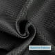 thumbnail image 3 of Black Shower Curtain 180 X 180cm, Black Waffle Shower Curtain, Fabric Shower Curtain With Waffle Weave, Hotel Quality Bathroom Shower Curtains (black), 3 of 5