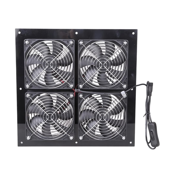 Industrial DC12V Cooling Fan 4 Fans For Outdoor Ventilation In Sheds Barns Greenhouses IP67 Durability