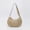 Khaki, variant on Mwjwdo Women's Solid Lightweight Nylon Dumpling Sling Bag, Minimalist Half Moon Crossbody Shoulder Handbag for Casual Daily Outfit Khaki