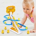 Electric Duck Stair Toy Assembly Design Electric Track Slide Toys for ...