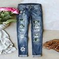 thumbnail image 2 of Vedolay Trousers Women Wide Leg Jeans Drawstring High Waisted Loose Denim Pants,Green M, 2 of 3