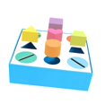 thumbnail image 4 of Juguete de madera para clasificar colores y formas, rompecabezas de reconocimiento de colores y formas para niños de 3, 4 y 5 años., 4 of 9