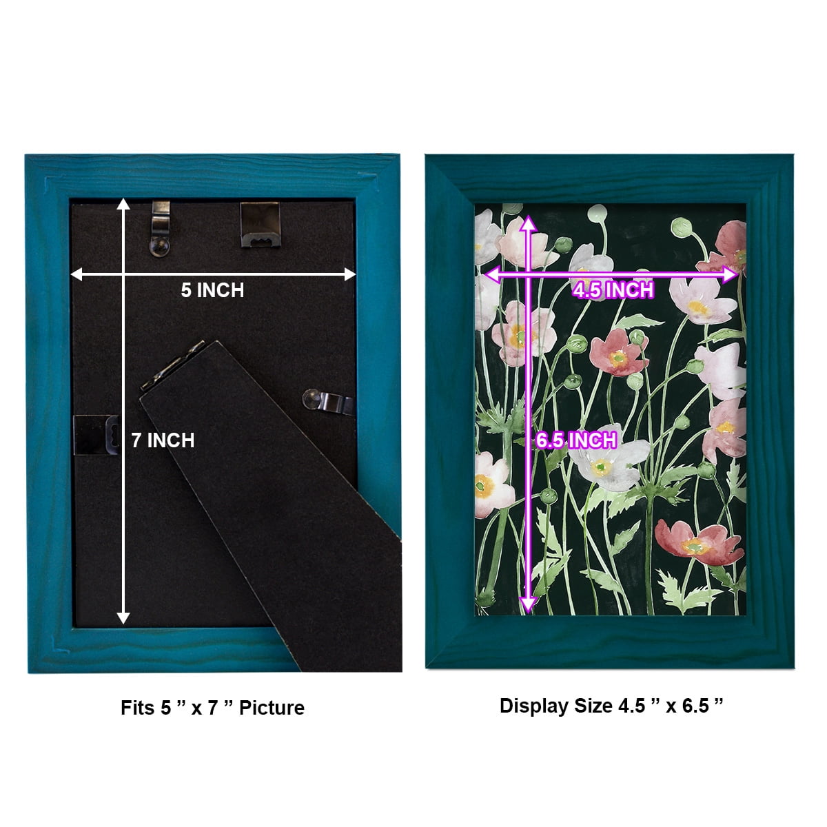 Anemone Dance I -Framed Print w/glass-Ocean Blue