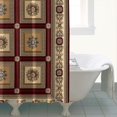 thumbnail image 5 of Extra Long Boho Shower Curtain 72x84 Inches - Vintage Floral & Tropical Leaves Pattern, Waterproof Bohemian Bathroom Decor with 12 Hooks, Tribal Rustic Style, 5 of 5